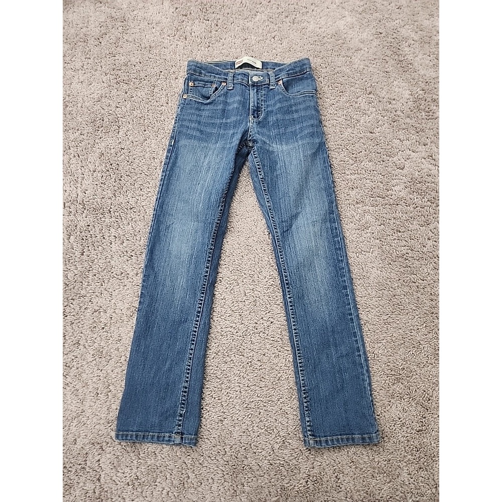 Levi's 511 Slim Jeans Boys 12R 26" x 27" Blue Denim Stretch Adjustable Waist